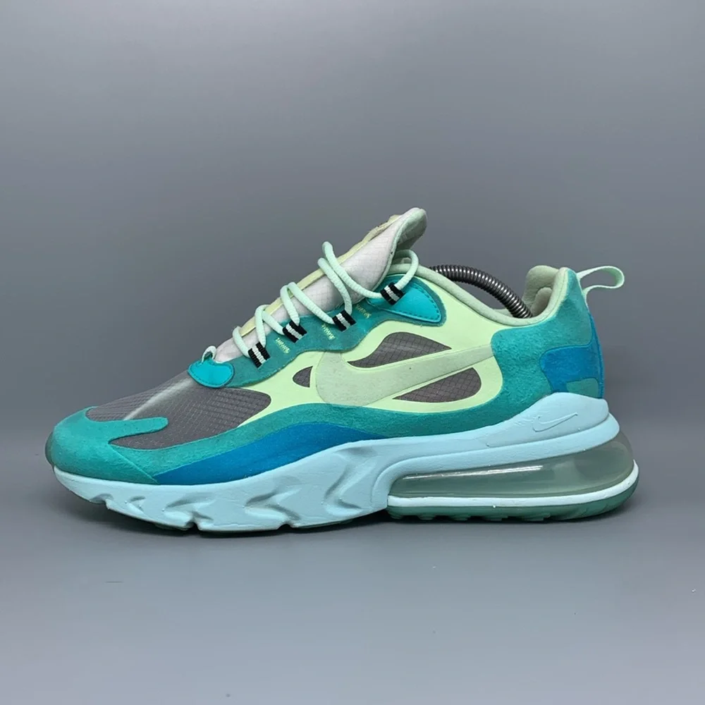 Nike Air Max 270 React Hyper Jade‎ Running Shoes AO4971-301 Men’s Sz 10.5